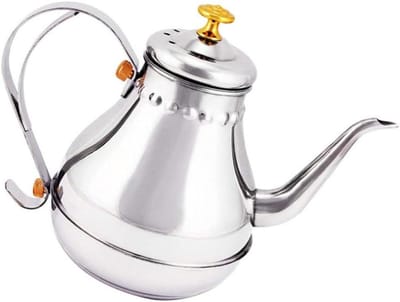 Theepot Kookplaat - Waterkoker Fornuis - Thee Zetten - Verdikt Roestvrij Staal - 18 Liter - Zilver