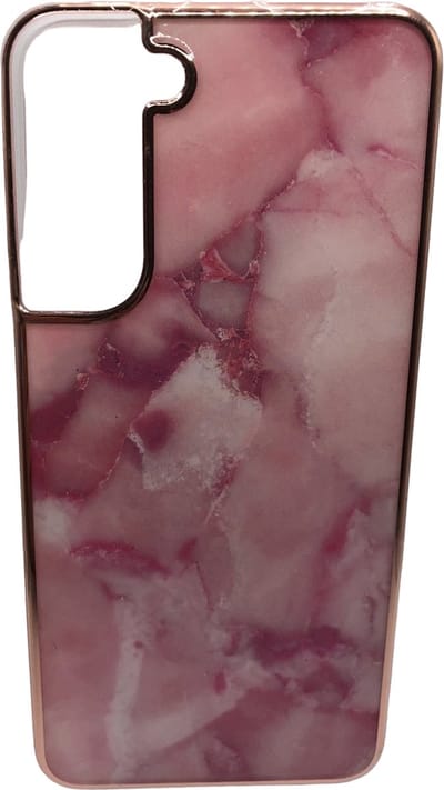 Luxe Marmer Back Cover hoesje - Geschikt voor Samsung Galaxy S22 Plus - Marmer - Luxe - Roze