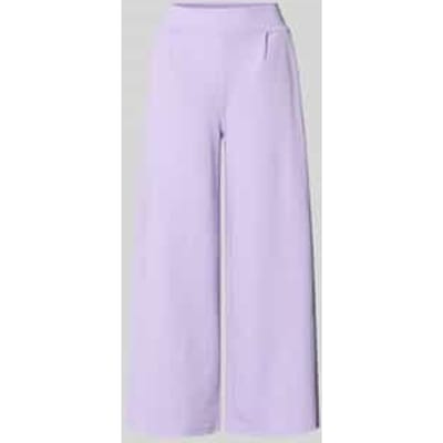 Wide fit broek met elastische band model 'Kate'