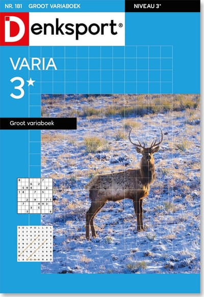 Denksport Puzzelboek Varia 3* groot variaboek, editie 181