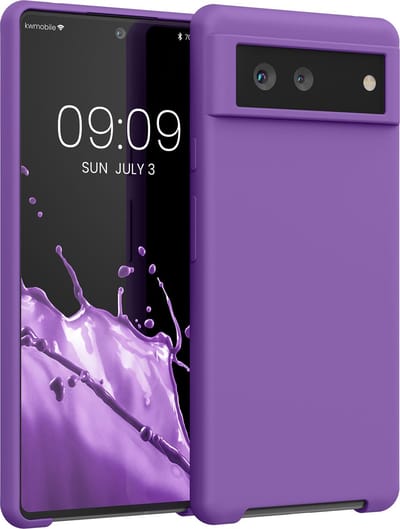 kwmobile telefoonhoesje geschikt voor Google Pixel 6 - Hoesje met siliconen coating - Smartphone case in orchidee lila