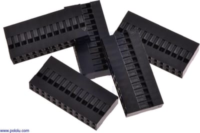 Dupont stekker Behuizing 2x12pin 5 stuks Pololu-1921