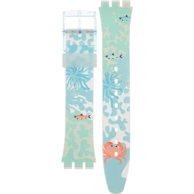 Swatch Plastic - Originals Medium (34mm) /Access/Solar/Musicall/Stop - G/SK/SL/SR/SS/SO28 AGL121 GL121 Piscina Horlogeband