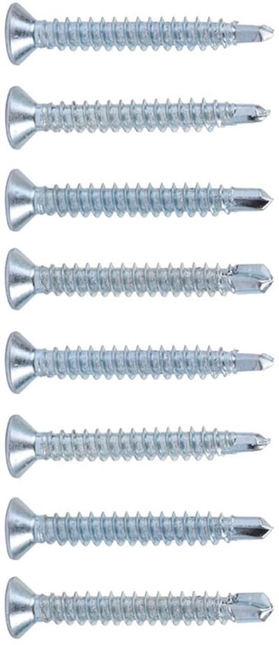 Dailygoods- Schroeven Set - 50 Stuks - Zelfborend - Plat Verzonken - Roestvrij Staal - Voorplaatbevestiging - Hoge Kwaliteit - Zelftappende Schroeven