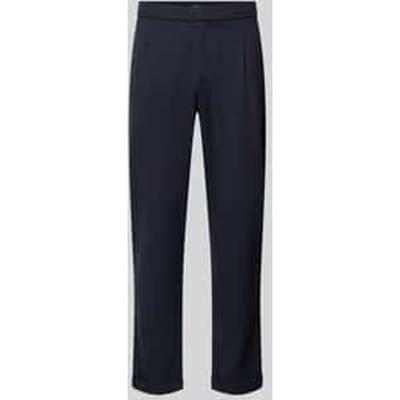 Regular fit stoffen broek met achterzakken