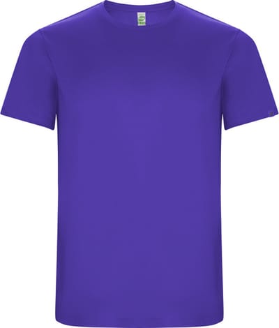 Paars unisex ECO CONTROL DRY sportshirt korte mouwen 'Imola' merk Roly maat M