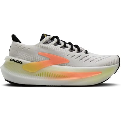 Brooks Glycerin Max 2 Hardloopschoenen - White/Cyber Yellow/Nightlife - Maat 37.5 - Dames