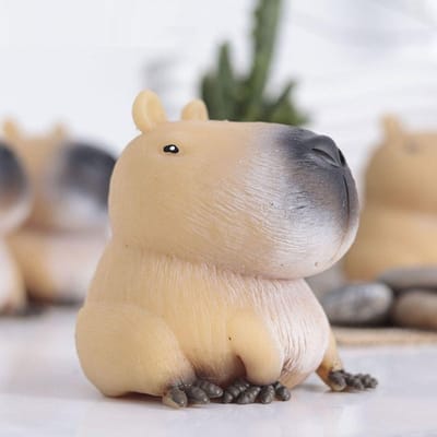 Grappig Cadeau Stressverlichtende Capybara Knijpspeeltje Decompressie Snelle Terugslag Plaagspeeltje Schattig Zacht Schattig Knijpspeeltje Kinderen
