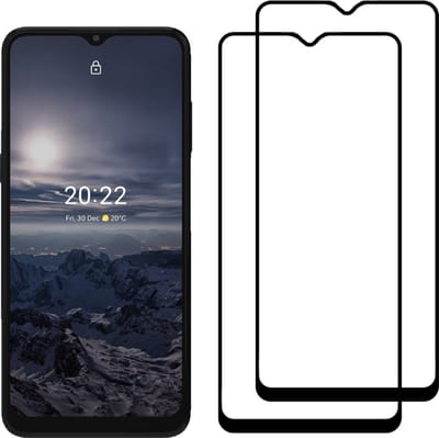 Smartphonica 2 Stuks Screenprotector Geschikt voor Nokia G21 - Full Cover Tempered Glass - Gehard glas Geschikt voor Nokia G21 geschikt voor Nokia G21