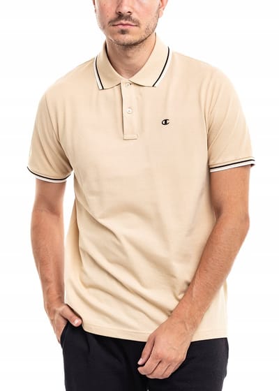 Champion Poloshirt Heren - Beige - Katoen - Maat M