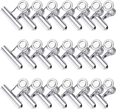 Robuuste metalen folderclips, 100 stuks, 22 mm, zilver, perfect voor documenten en organisatie