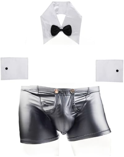 BamBella® - L/XL Stripper set Man - Gigolo broek kostuum sexy lingerie man heren Strip valentijn kleding