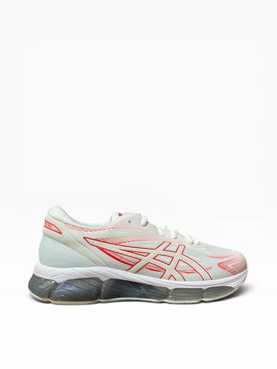 Asics - Gel-Quantum 360 VIII - Sportschoenen - Mannen - Wit/Rood/Grijs - Maat 42.5