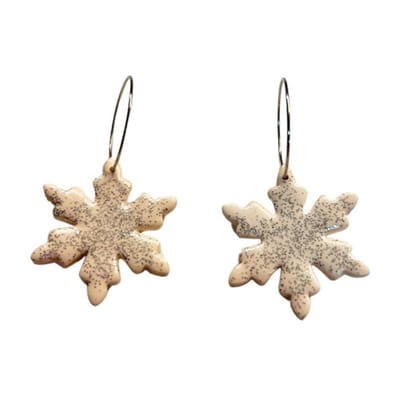 2 Love it Sneeuwvlok Glamour - Oorbellen - Polymeerklei - Lichtgewicht - 4.5 x 3 cm