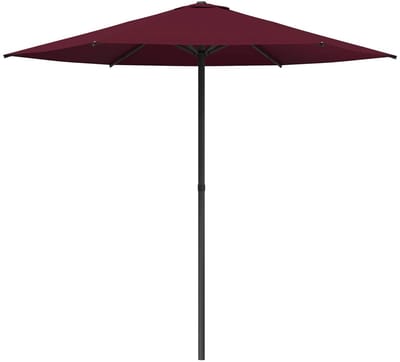 vidaXL - Tuinparasol - 230 - x - 230 - cm - Polyester - Rechthoekig - Bordeaux - Rood