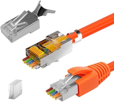 Netwerk Connectoren - RJ45 Stekkers - Snelle Internet Verbinding - Gereedschapsloze Installatie - 10 Gbit/s