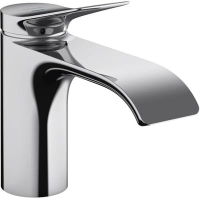 Hansgrohe VIVENIS Toiletkraan - 80 met rechte greep - voor koud water of vooraf ingestelde temperatuur - zonder afvoer - hoogglans chroom