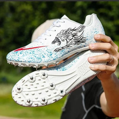 Atletiek Schoenen Spikes Snelheid Lopen Sprint Sneakers Lichtgewicht Zacht Professioneel Atletisch Verspringen Sport Schoenen Nieuw 44