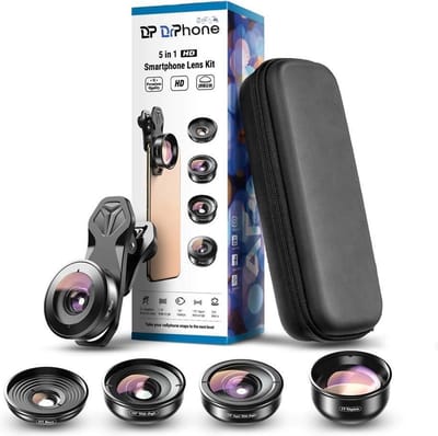 DrPhone APEX 5-in-1 HD Camera Lens Set – Professionele Lenzen voor Smartphone Fotografie