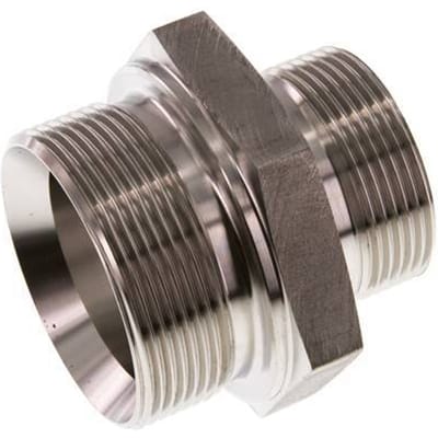 G 2'' x G 1 1/2'' RVS Borstnippel 160 Bar - Hydrauliek - FL2S-M-ST-200G-112G-I
