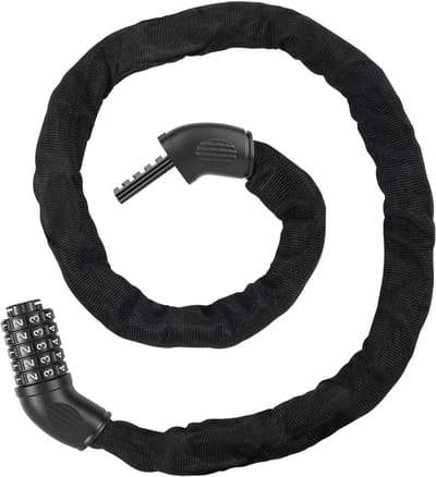 Fietsslot 6 mm * 80 cm met 5-cijferige Combinatie - Hoog Beveiligde Slot voor Fietsen en Motoren
