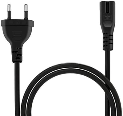 EXCITAT Stroomkabel - C7 kabel - Kabel voor kleine apparaten - 1.5m - geschikt voor PS5 / PS4 / PS3 / Xbox Series X/S - zwart