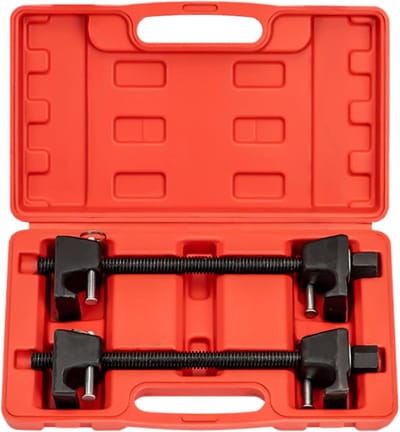 Veercompressor Tool - Spiraalveer Compressor - Auto Onderhoud - Heavy Duty Universeel - 2 Stuks - Meerkleurig
