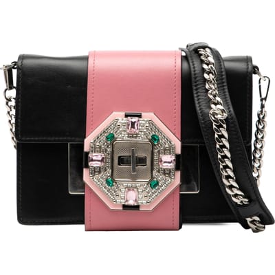 Tweedehands City Calf Crystal Versierde Riemtas