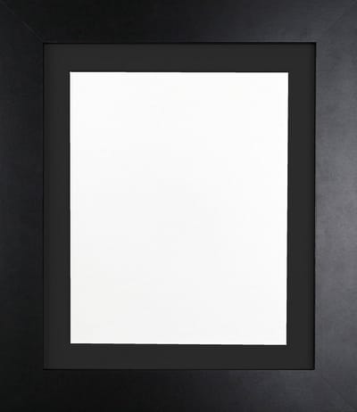 Houten Fotolijst Zwart 40x30 cm met Passe-partout Optie - Geschikt voor 12x8 Inch Foto's