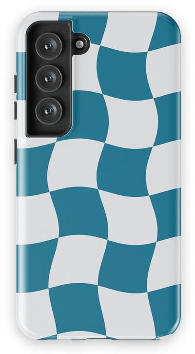 Checkered Warp Hoesje Samsung Galaxy S23 | Geschikt Voor Mag | Uniek Design Hoesje | Beschermhoes Samsung Galaxy S23 Frozen Motion