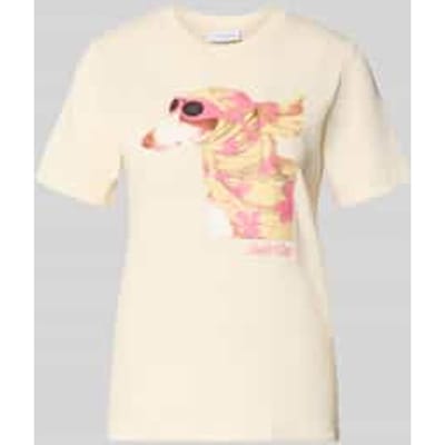 T-shirt van jersey met ronde hals voor dames COMMA Dolce Vita