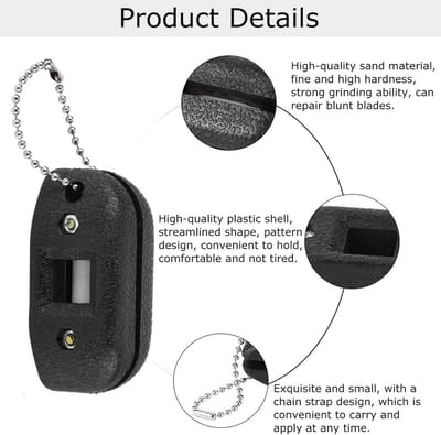 IJschaatsmes Slijper, IJschaats Potloodslijper, Draagbare Slijptool met Tas voor IJschaatsen - Perfect voor Schaatsliefhebbers en Professionele Sporters