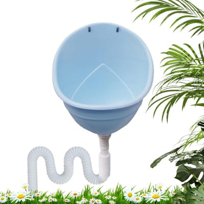Waterloos Urinoir - Urine Omvormer - Efficiënte Camping - Grote Tuit - 23 x 35.3 x 23 cm - Blauw