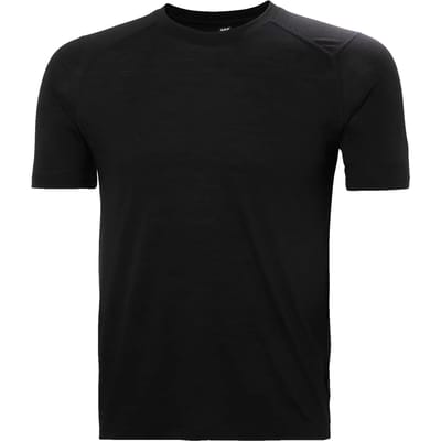 Helly Hansen Durawool Korte Mouwen Basislaag Zwart 2XL Man
