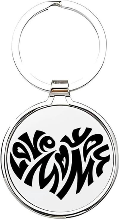 Akyol - Love you mom Sleutelhanger - mama - Moeders - Moeder sleutelhanger - mama sleutelhanger - Sleutelhanger mam - Familie sleutelhanger - moederdag cadeautje - Mama cadeau - mom - stiefmoeder - schoonmoeder - mothersday - 4 x 7,5 CM