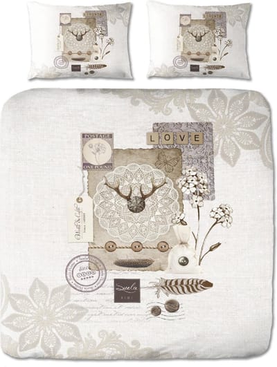 Suela Home - Feline - Dekbedovertrek - Eenpersoons - 140 x 200/220 cm - Multi - Katoen