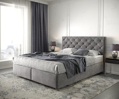 Boxspringbed Dream-Great Microvezel Taupe 160x200 cm met Matras en Topper