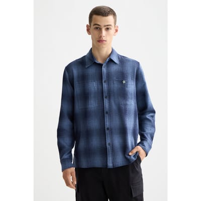 Scotch & Soda Shadow Check Shirt Peacoat Shadow Check Taglia: S | Camicie Casual Outlet | Uomo