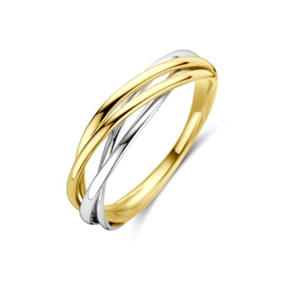 Bicolor Gouden Ring 4209094 – 14 Karaat Geel- en Witgoud 5 mm