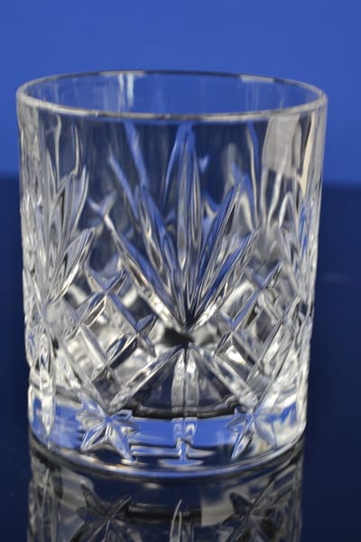 Luxe Kristallen Whiskyglazen / Waterglazen – Set van 2 – Elegant Geslepen Glaswerk groot