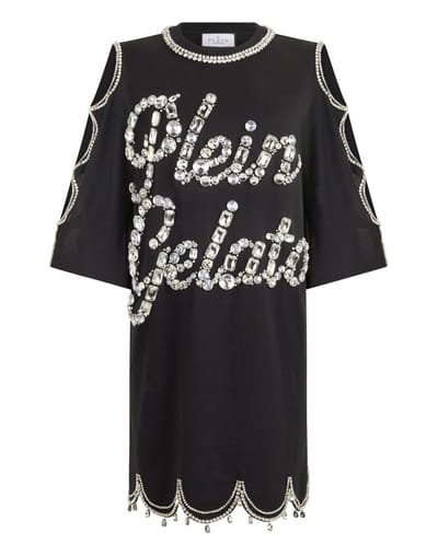 Mini T-Shirt Dress Crystal Waves