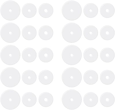 Dailygoods- Piercing Disc 30 Stuks - Transparante Siliconen - Anti-wildvlees - Oorkussens - 3 Maten - Optimale Grip - Oorbelsteun