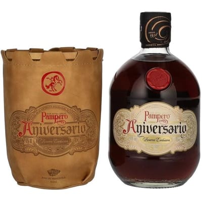 Ron Pampero Pampero Aniversario Reserva Exclusiva Ron Extra Añejo 40% Vol. 0,7l in Ledertasche