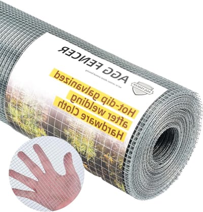 Mesh voor Kippenhok en Dierenverblijf - 20.3 cm x 3.4 m, 0.6 mm Draaddikte, Galvaniseerd, Ideaal voor Tuin en Dierennetwerk