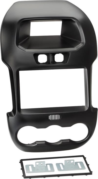 2-DIN Paneel geschikt voor Ford Ranger 2012-2014 Kleur: Zwart Met Display