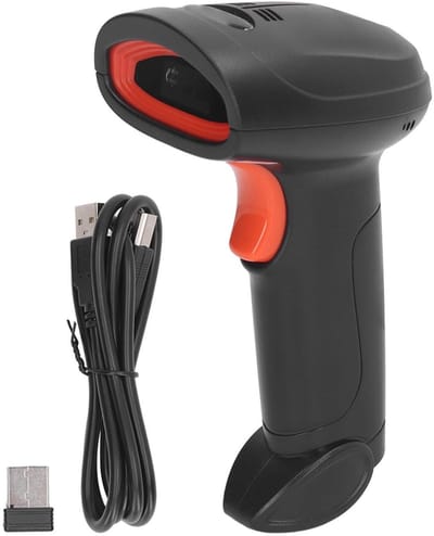 Allecto - Draadloze Barcodescanner - Langeafstandstransmissie - Efficiëntie verbeteren - QR-codelezer - Ideaal voor industriële...