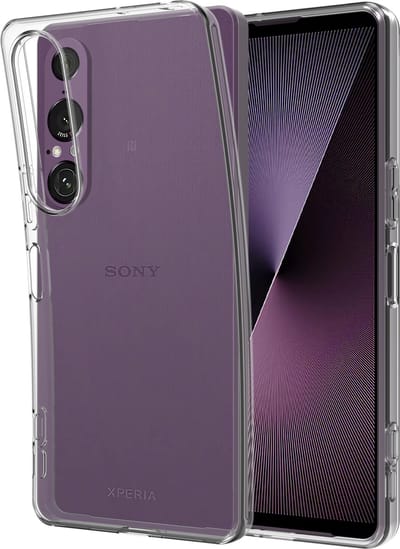 Just in Case hoesje geschikt voor Sony Xperia 1 VII Hoesje Siliconen - Flexibele Case - Transparant