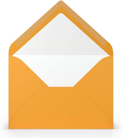 Dikke kwaliteit DIN B6 enveloppen zonder venster 100 g/m² met zijden voering en geribbelde textuur