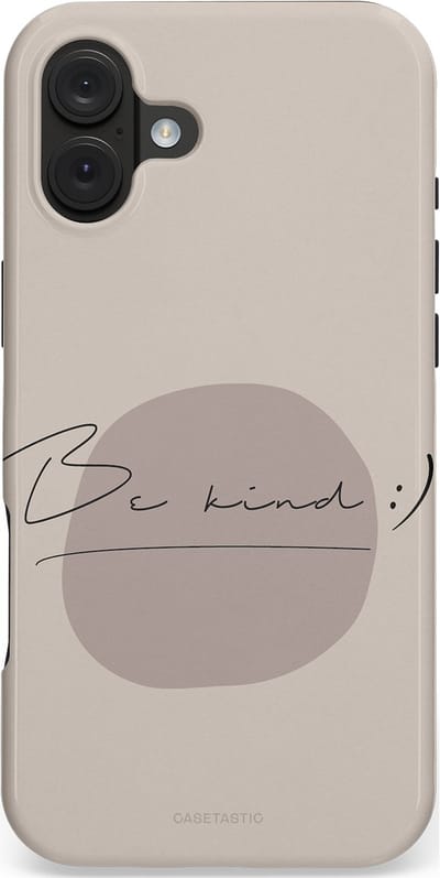 Casetastic hoesje geschikt voor Apple iPhone 16 Plus - MagSafe - Dubbellaagse bescherming - Lief - Fashion Case - Zilver Taupe