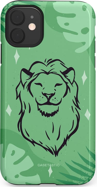 Casetastic hoesje geschikt voor Apple iPhone 11 - Dubbellaagse bescherming - Trots in de jungle - Fashion Case - Mintgroen